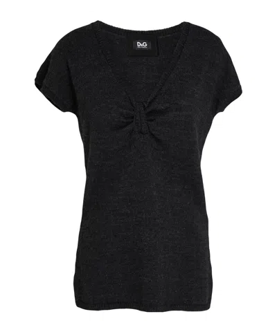 Dolce & Gabbana Solid Color Jumpers In Black
