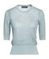 Dolce & Gabbana Solid Color Knit Sweater In Gray