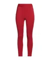 Dolce & Gabbana Solid Color Leggings In Red