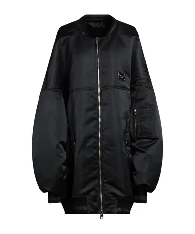 Dolce & Gabbana Solid Color Long-sleeve Jackets In Black