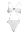 Dolce & Gabbana Solid Color Onepiece Swimsuits In White