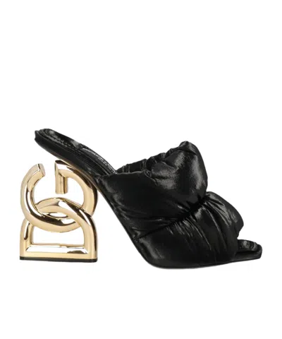 DOLCE & GABBANA SOLID COLOR SANDALS
