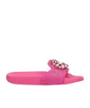Dolce & Gabbana Solid Color Sandals In Pink
