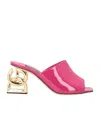 Dolce & Gabbana Solid Color Sandals In Pink