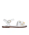 Dolce & Gabbana Solid Color Sandals In White