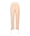 Dolce & Gabbana Solid Color Side Stripe Slim Cuffed Pants In Neutral