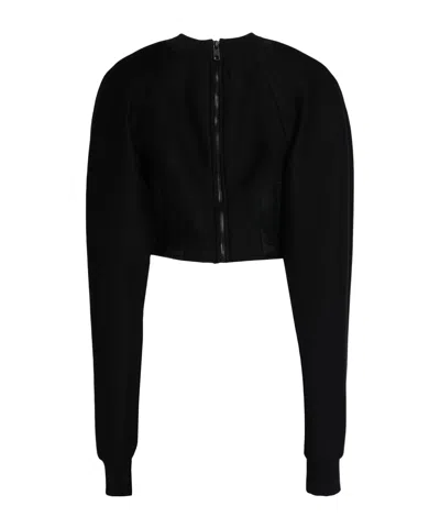 Dolce & Gabbana Solid Color Sweatshirts In Black