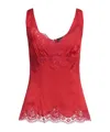 Dolce & Gabbana Solid Color Tops In Red