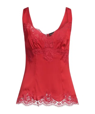 Dolce & Gabbana Solid Color Tops In Red