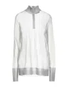 Dolce & Gabbana Solid Color Turtleneck Knit Sweater In White