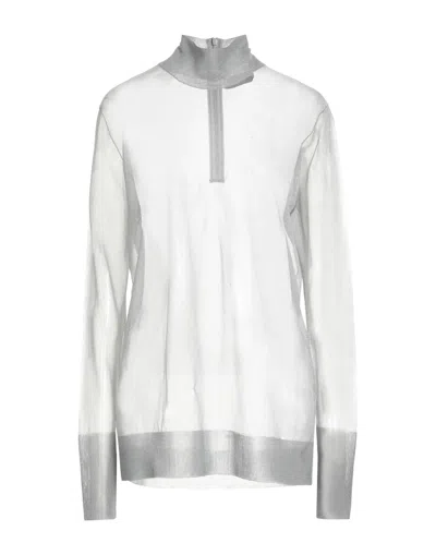 Dolce & Gabbana Solid Color Turtleneck Knit Sweater In White