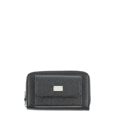 Dolce & Gabbana Solid Color Wallet In Black