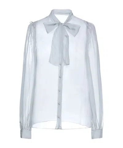 Dolce & Gabbana Solid Colour Shirts  Blouses In White