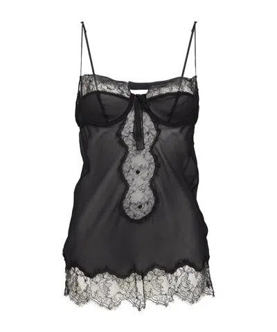 Dolce & Gabbana Solid Colour Undershirts In Black
