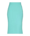 Dolce & Gabbana Solid Flared Skirt In Green