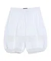 Dolce & Gabbana Solid Lace Shorts In White