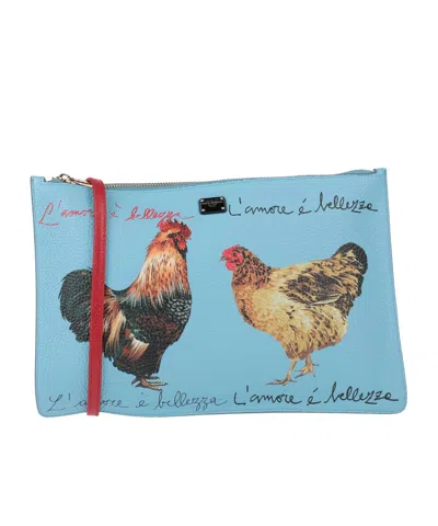 Dolce & Gabbana Solid Leather Clutch In No