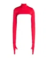 Dolce & Gabbana Solid Stretch Knit Top In Red