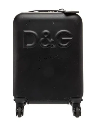 Pre-owned Dolce & Gabbana Solid Suitcase In Black