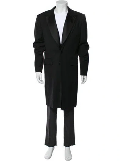 Pre-owned Dolce & Gabbana Solid Wool Blazer In Black