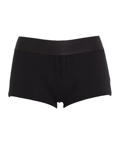 Dolce & Gabbana Solid-color Boxer Briefs In Black
