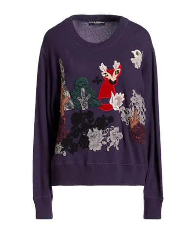 Dolce & Gabbana Solidcolor Cashmere Knit Sweater In Black