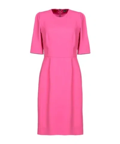 Dolce & Gabbana Solid-color Dress In Pink