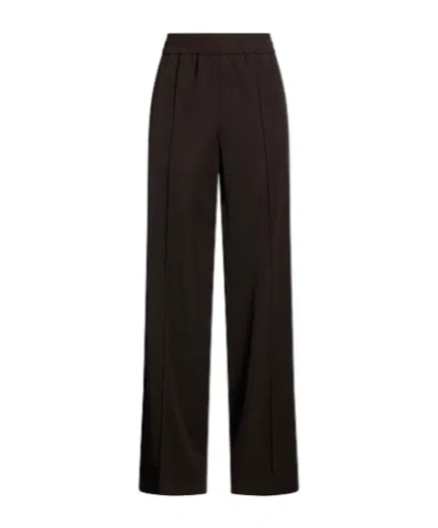 Dolce & Gabbana Solid-color Loose Pants In Dark Brown