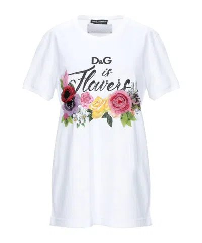 Dolce & Gabbana Solid-color Short-sleeved T-shirt In White