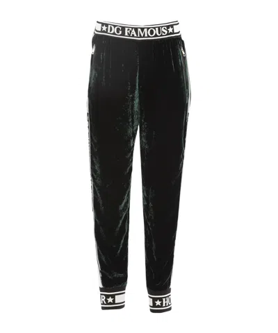 Dolce & Gabbana Solid-color Sweatpants In Black