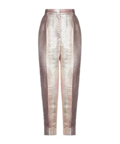 Dolce & Gabbana Solid-color Tapered Pants In Multi