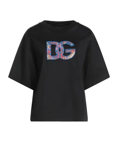 Dolce & Gabbana Solid-color T-shirt In Black