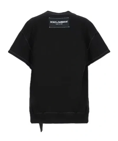 Dolce & Gabbana Solidcolor Twill Casual Pants In Black