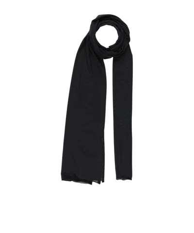 Dolce & Gabbana Solid-colored Wool Scarf In Black