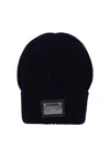 Dolce & Gabbana Beret In Blue Virgin Wool Blend In Dark Blue
