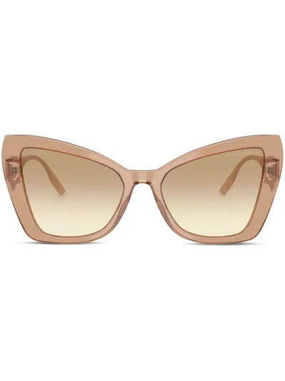 DOLCE & GABBANA BUTTERFLY-FRAME SUNGLASSES