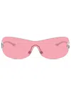 Dolce & Gabbana Womens Dg2308 Shield-frame Metal Sunglasses Silver In Silber