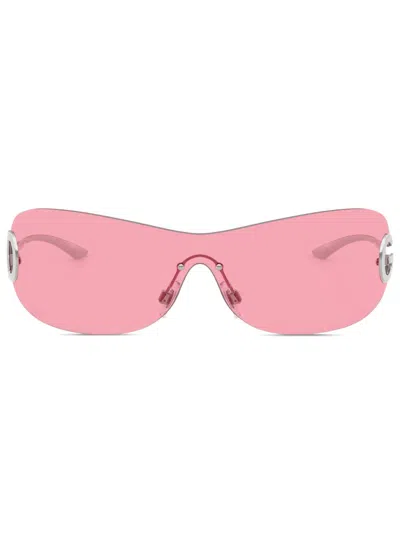 DOLCE & GABBANA SHIELD-FRAME SUNGLASSES