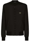 Dolce & Gabbana Dg Essential Puffer Jackets Black In Black