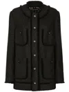 Dolce & Gabbana Rachel Multipocket Tech Jacket In Black