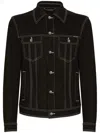 Dolce & Gabbana Classic Denim Jacket With Structured Silhouette In Blue