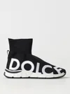 Dolce & Gabbana Logo-print Sock-style Sneakers In 黑色