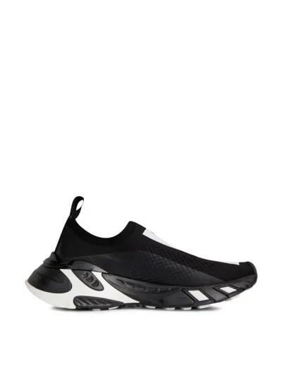 Dolce & Gabbana Sorrento Logo Fast Sneakers In Black