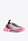Dolce & Gabbana Sorrento Melt Low-top Sneakers With Crystals In Pink