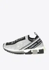 Dolce & Gabbana Sorrento Melt Low-top Sneakers With Crystals In Silver
