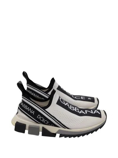 Pre-owned Dolce & Gabbana Sorrento Slip-on Sneakers In White