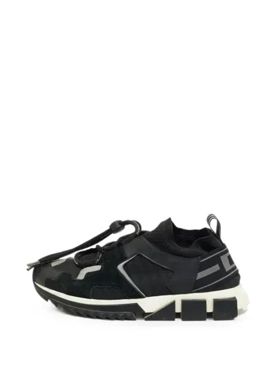 Pre-owned Dolce & Gabbana Sorrento Trekking Sneakers In Black