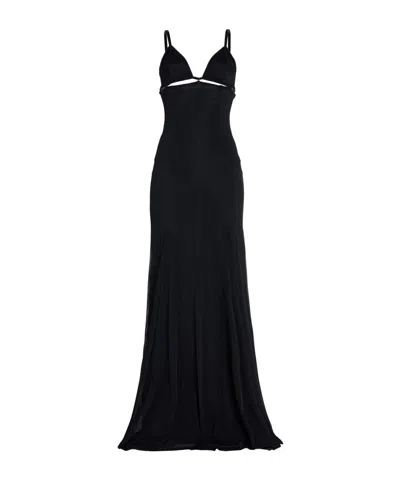 Dolce & Gabbana Spaghetti Strap Dress In Black