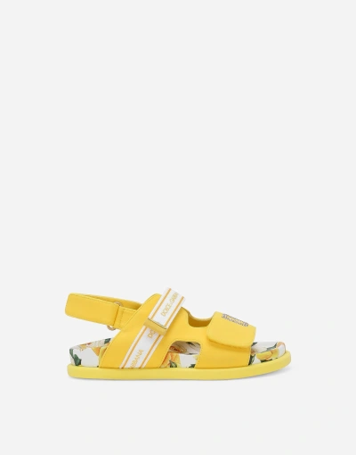 Dolce & Gabbana Spandex Fabric Sandals In Print