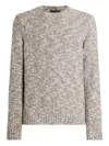 Dolce & Gabbana Fine-gauge Wool Crew Neck Pullover In Neutral